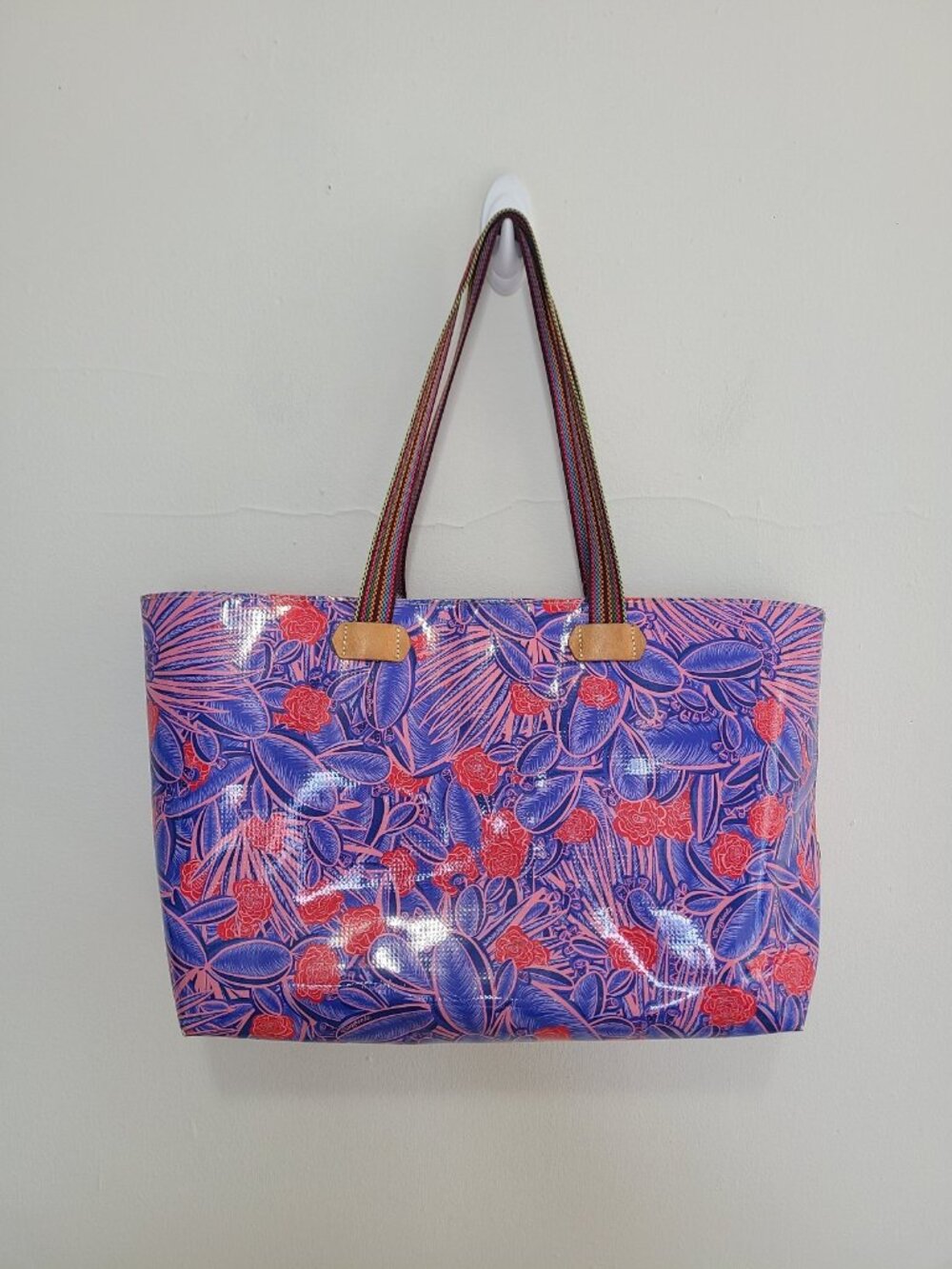 Consuela Big Breezy Tote Floral Loretta East West Tote Purple